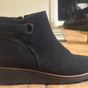 Clarks Wedge Boot Black